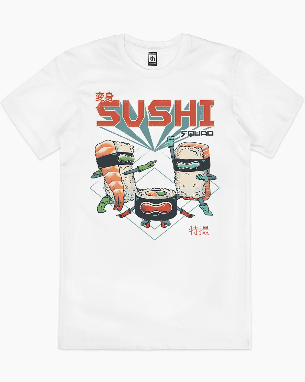 Sushi Squad T-Shirt Australia Online #colour_white