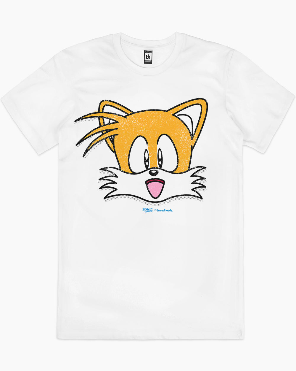 Tails Face T-Shirt Australia Online #colour_white