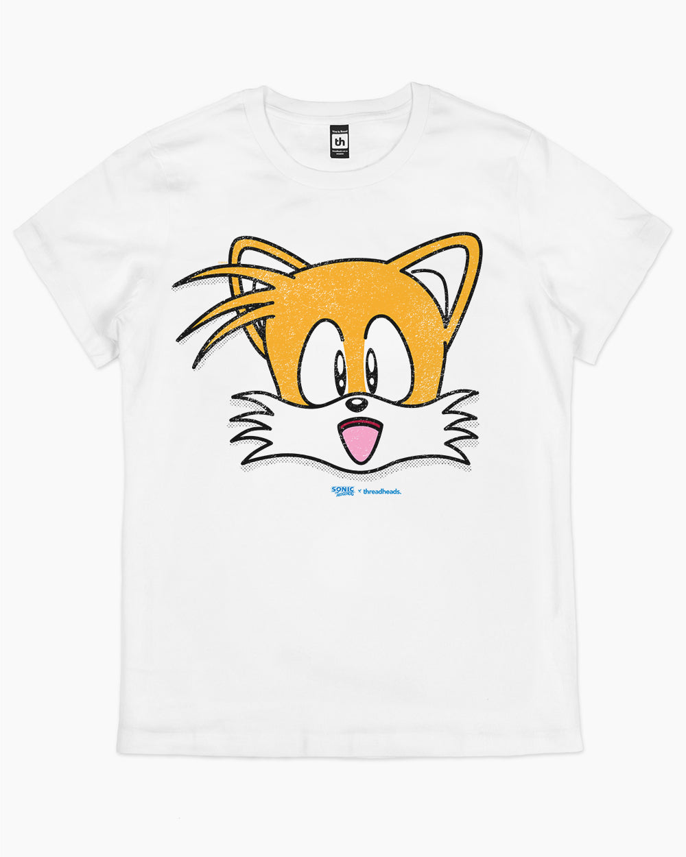 Tails Face T-Shirt Australia Online #colour_white