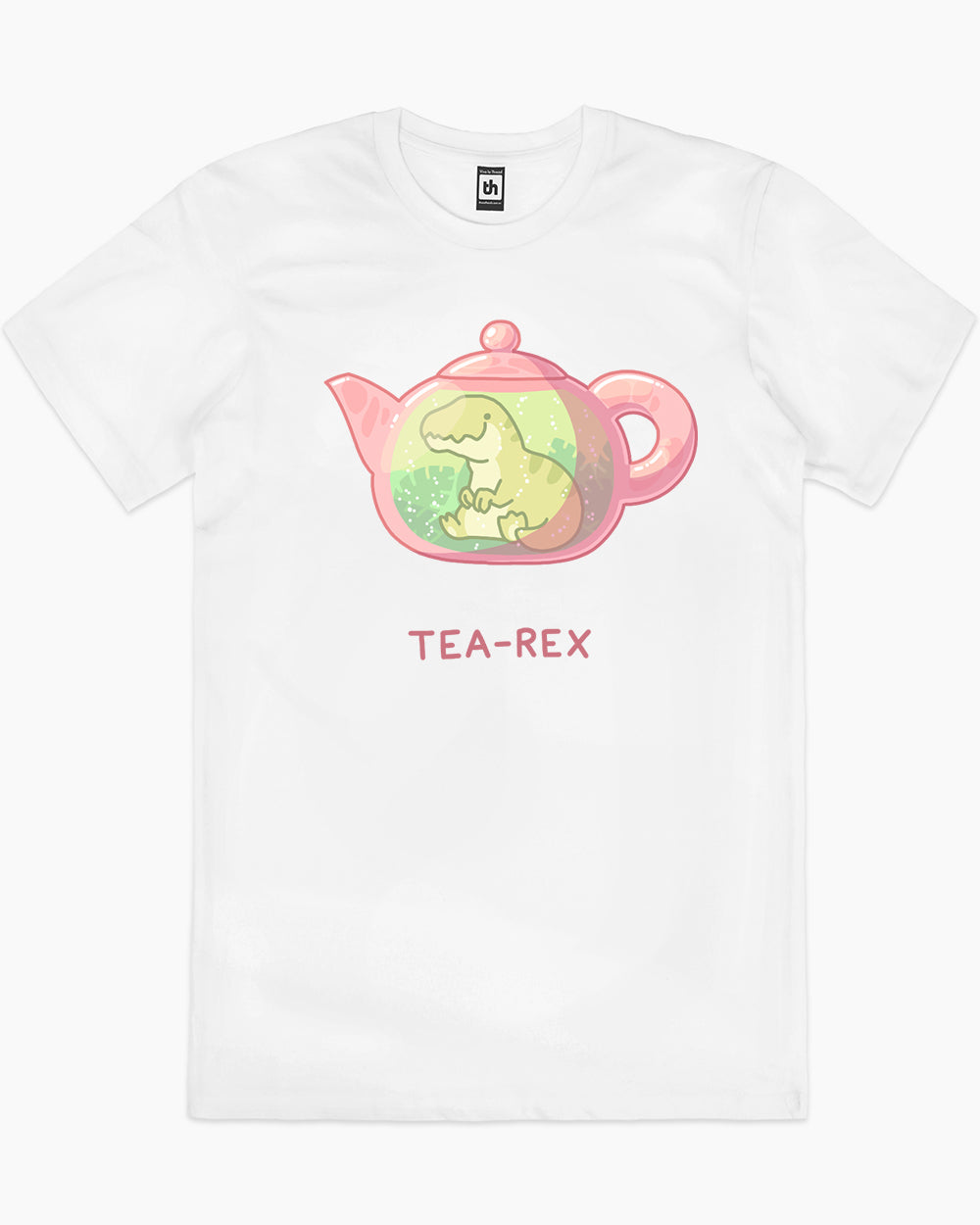 Tea Rex Cute T-Shirt Australia Online #colour_white