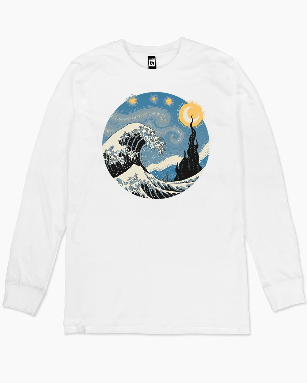 The Great Starry Wave Long Sleeve Australia Online #colour_white