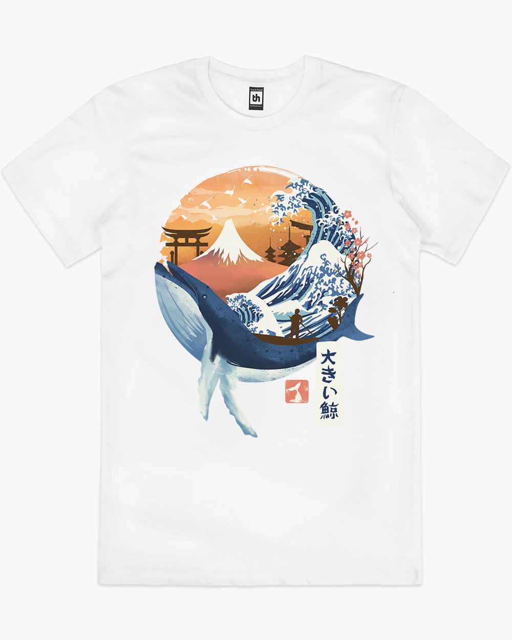 The Great Whale T-Shirt Australia Online #colour_white