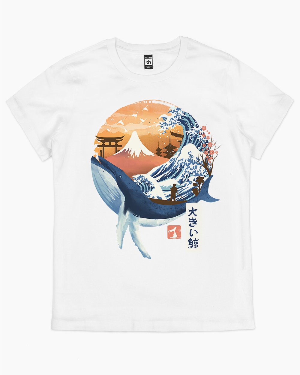 The Great Whale T-Shirt Australia Online #colour_white