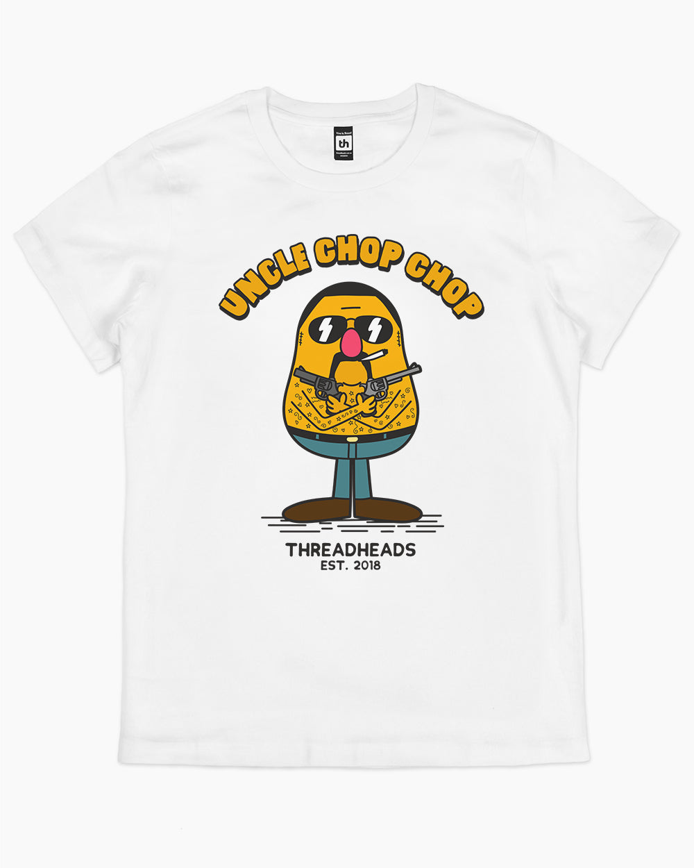 Uncle Chop Chop T-Shirt Australia Online #colour_white