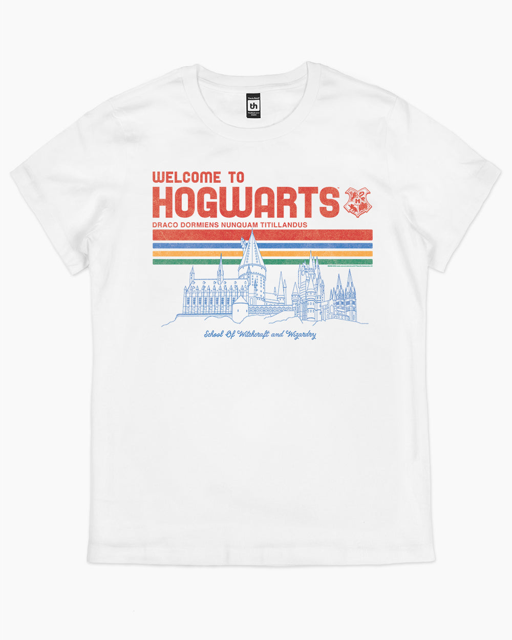 Welcome to Hogwarts School of Witchcraft and Wizardry T-Shirt Australia Online #colour_white