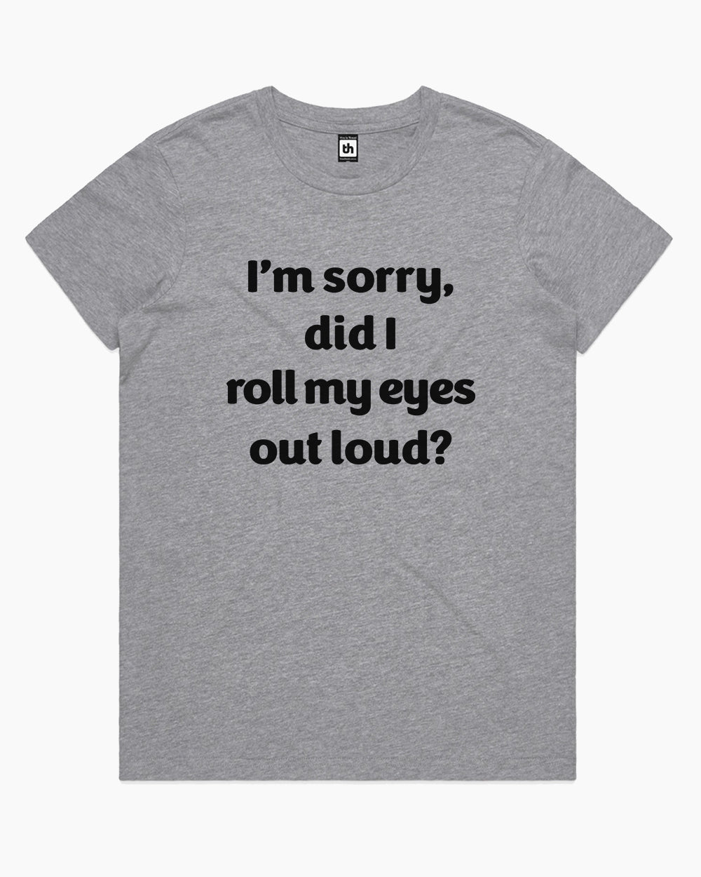 Roll My Eyes T-Shirt Australia Online #colour_grey