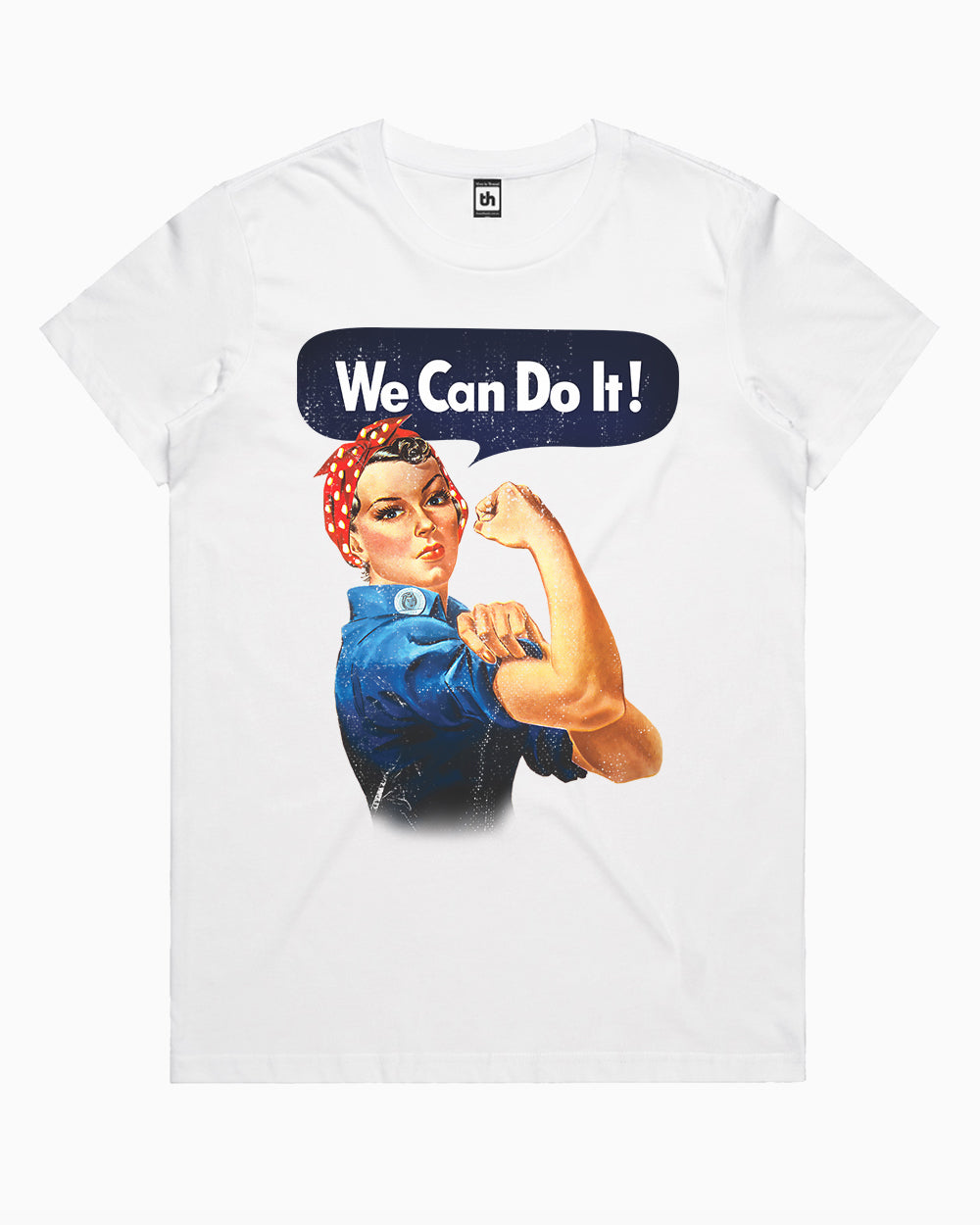 Rosie The Riveter T-Shirt Australia Online #colour_white