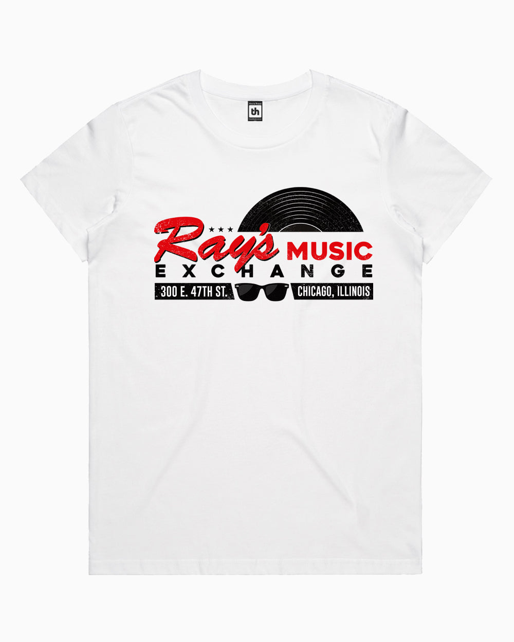 Ray's Music Exchange T-Shirt Australia Online #colour_white
