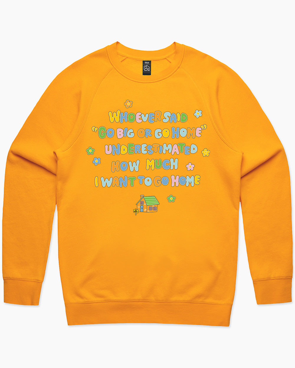 I Want To Go Home Sweater Australia Online #colour_yellow