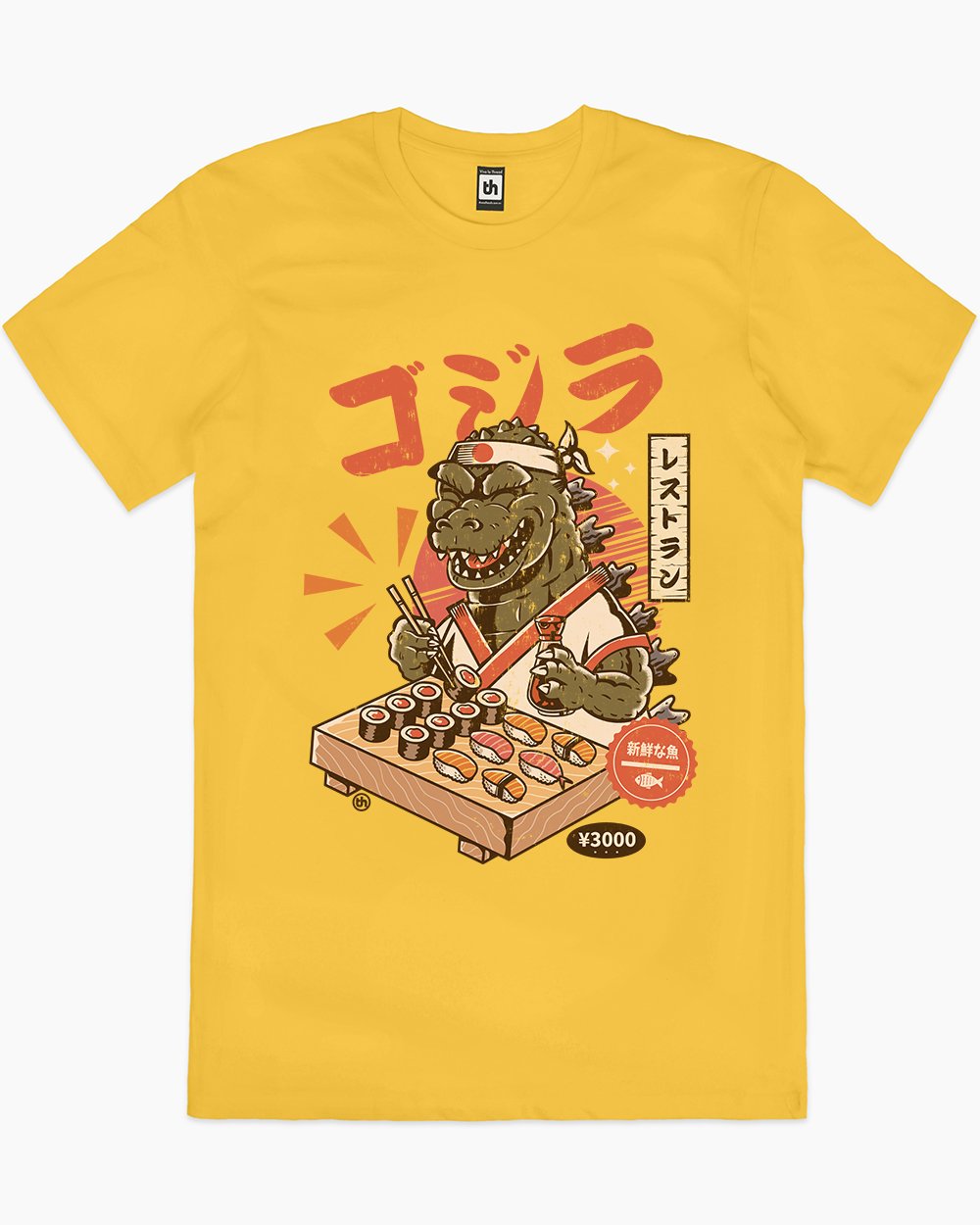 Godzushi T-Shirt Australia Online #colour_yellow