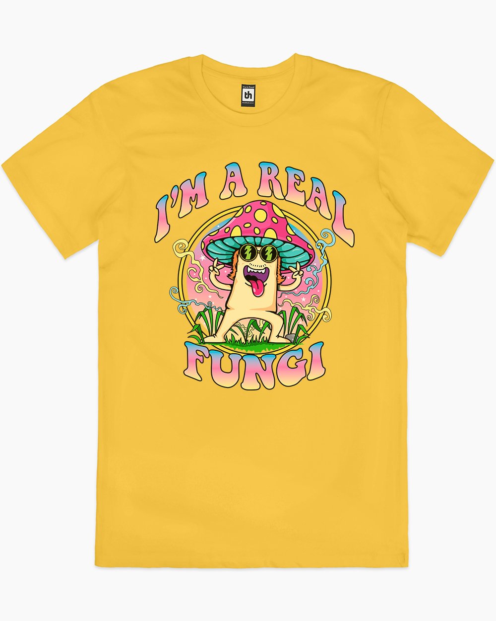 I'm a Real Fungi T-Shirt Australia Online #colour_yellow