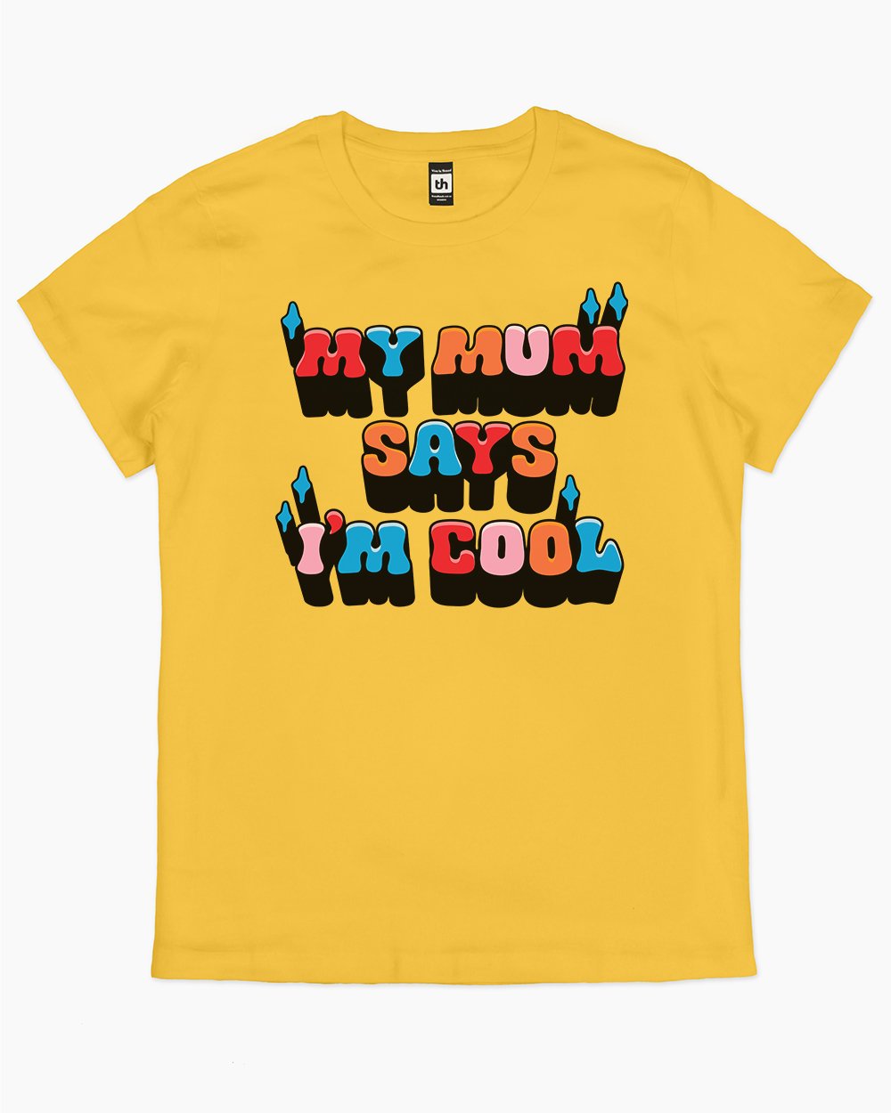 My Mum Says I'm Cool T-Shirt Australia Online #colour_yellow
