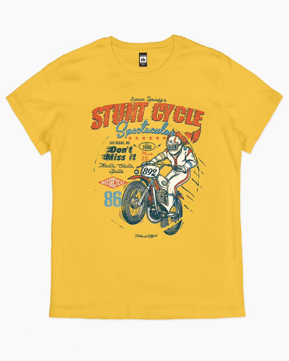 Stunt Cycle T-Shirt Australia Online #colour_yellow